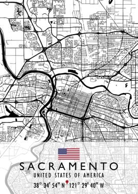 SACRAMENTO MAP USA