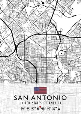 SAN ANTONIO MAP USA