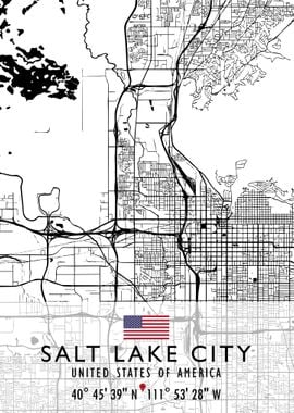 SALT LAKE CITY MAP USA