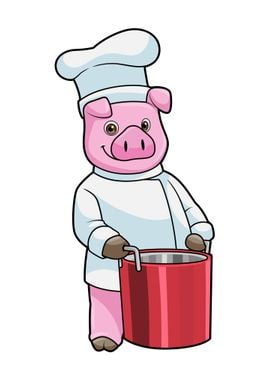 Pig Cook Cooking pot