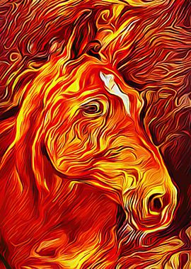 Horse Flaming