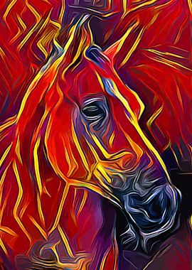 Horse Colorful 3