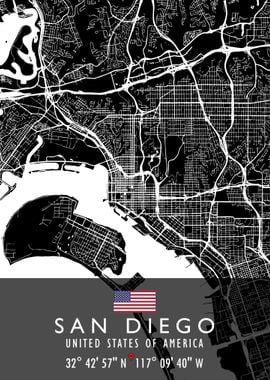 SAN DIEGO MAP USA