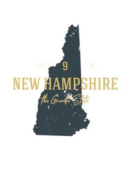 New Hampshire State Map