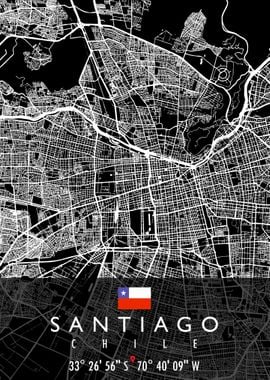 SANTIAGO MAP CHILE