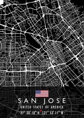 SAN JOSE MAP USA