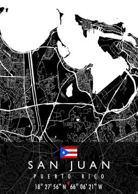 SAN JUAN MAP PUERTO RICO