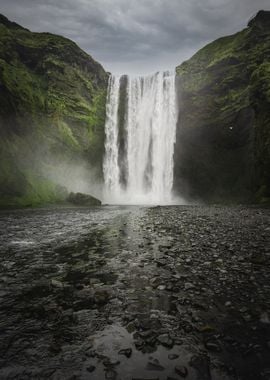 Skogafoss waterfall