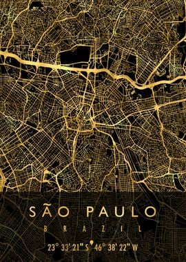 SAO PAULO MAP BRAZIL