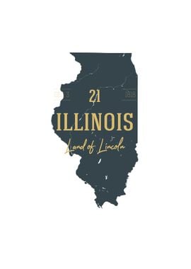 Illinois State Map USA