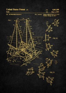 8 Outrigger Sailboat Pate