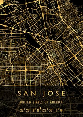 SAN JOSE MAP USA