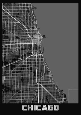 Chicago City Map USA