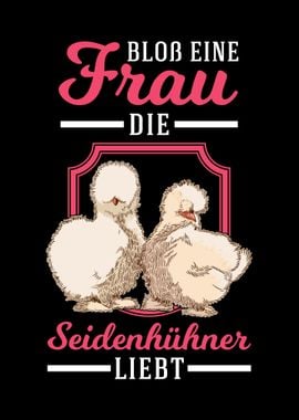 Seidenhuhn Frau