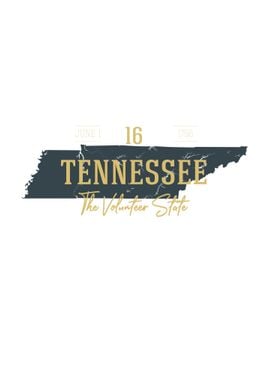 Tennessee State Map USA