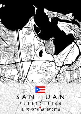 SAN JUAN MAP PUERTO RICO