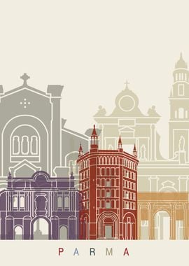 Parma skyline poster