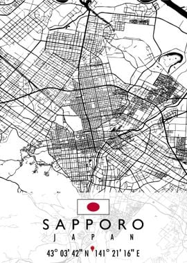 SAPPORO MAP JAPAN