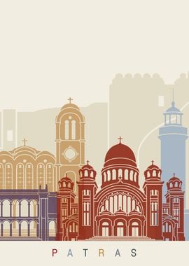 Patras skyline poster