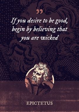 If you desire to be good