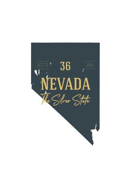 Nevada State Map USA