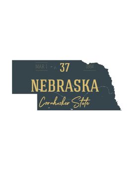 Nebraska State Map USA