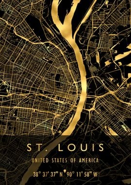 ST LOUIS MAP USA