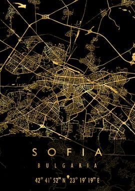 SOFIA MAP BULGARIA