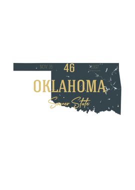 Oklahoma State Map USA