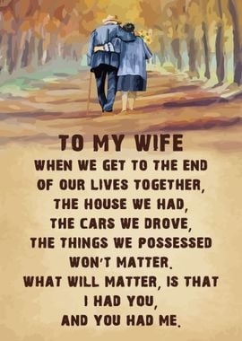 TO MY WIFE