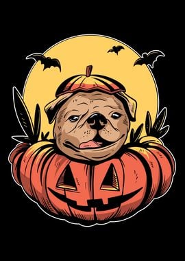 Halloween Pumpkin Dog