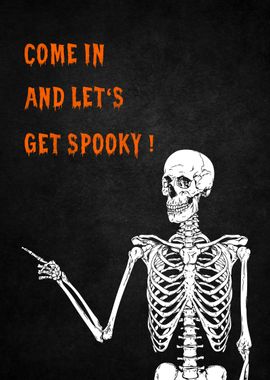 542 Halloween Text skelet