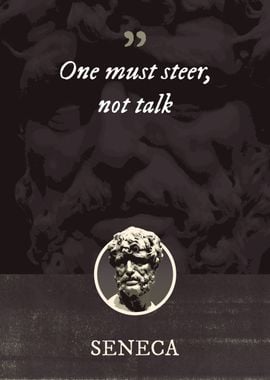 One must steer not talk