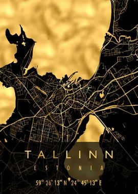 TALLINN MAP ESTONIA