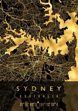 SYDNEY MAP AUSTRALIA