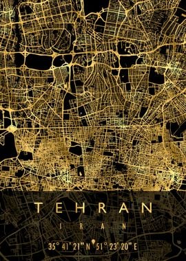 TEHRAN MAP IRAN