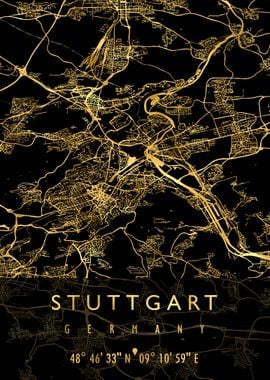 STUTTGART MAP GERMANY