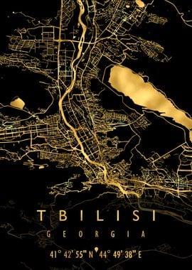 TBILISI MAP GEORGIA