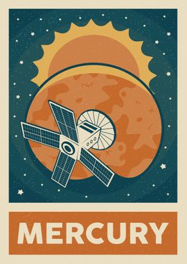 Mercury retro poster