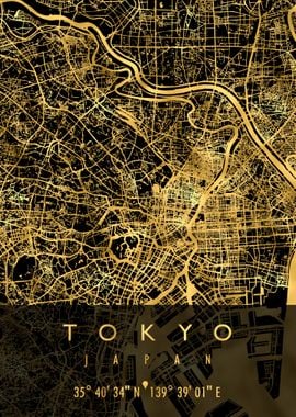 TOKYO MAP JAPAN