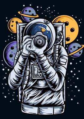 astronaut take picture