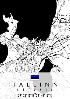 TALLINN MAP ESTONIA