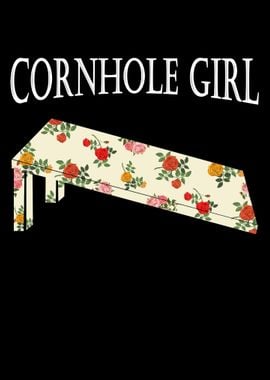 Funny Cornhole Girl For