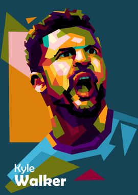 Kyle Walker in popart