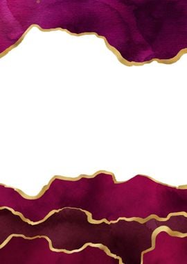 Burgundy Painted Agate 05