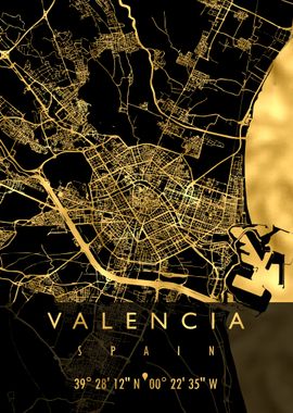 VALENCIA MAP SPAIN