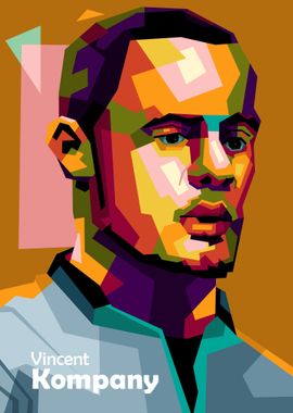 Vincent Kompany WPAP STYLE