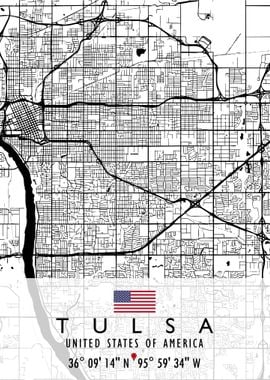 TULSA MAP USA