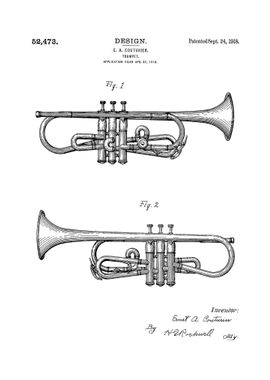 Trumpet Vintage Patent