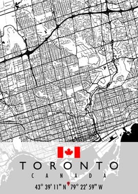 TORONTO MAP CANADA